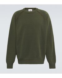 Y-3 Baumwolle Sweatshirt in Grün für Herren Herren Bekleidung Sport- und Fitnesskleidung Sweatshirts Training 