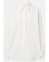 Hunza G - Resort Oversized Seersucker Shirt - Lyst