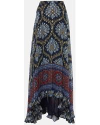 Etro - Paisley Silk Jacquard Maxi Skirt - Lyst