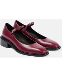 Souliers Martinez - Penelope Leather Ballet Flats - Lyst