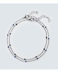 Mateo - Set Of 2 Sterling And Enamel Chain Bracelets - Lyst