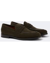 ZEGNA - Suede Penny Loafers - Lyst