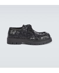 Bottega Veneta - Haddock Leather Derby Shoes - Lyst