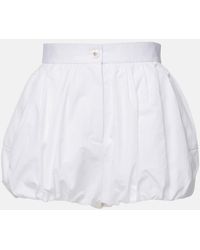 Dolce & Gabbana - High-Rise Shorts Aus Baumwollpopeline - Lyst