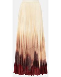 Altuzarra - Sif Pleated Ombre Maxi Skirt - Lyst