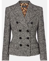 Dolce & Gabbana - Double-Breasted Wool-Blend Jacket - Lyst