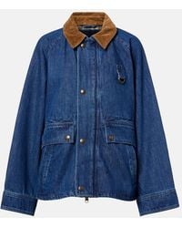 Polo Ralph Lauren - Corduroy-Trimmed Denim Jacket - Lyst