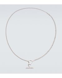Bottega Veneta Halskette Intreccio aus Sterlingsilber - Weiß