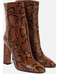 Aquazzura - Joplin 105 Printed Leather Bootie - Lyst