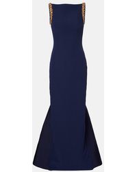 Safiyaa - Sloane Embellished Crepe Gown - Lyst