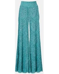 Alexandra Miro - Paloma Lace Wide-Leg Pants - Lyst