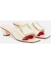 Roger Vivier - Love 45 Leather Mules - Lyst