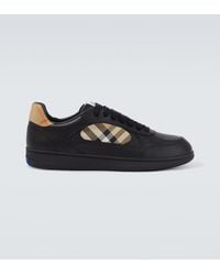 Burberry - Sneakers Terrace Check Aus Leder - Lyst