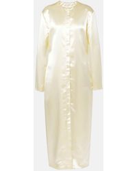 The Row - Iside Satin Maxi Dress - Lyst