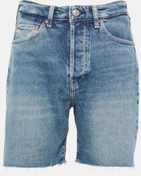 AG Jeans - High-rise Denim Shorts - Lyst