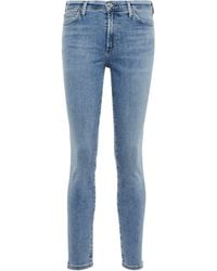Citizens of Humanity Mid-Rise Skinny Jeans Rocket - Blau