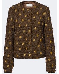 Dries Van Noten - Embellished Floral Cloque Jacket - Lyst