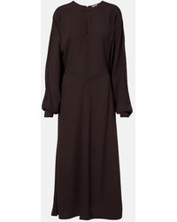JOSEPH - Hills Cutout Crepe Midi Dress - Lyst