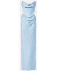 Vivienne Westwood - Galaxy Strapless Satin Gown - Lyst