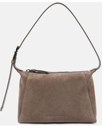 Brunello Cucinelli - Suede Bc Duo Shoulder Bag - Lyst