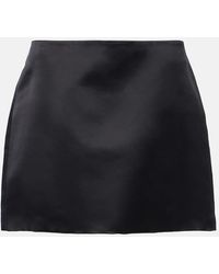 Lisa Yang - Minirock Aus Seidensatin - Lyst