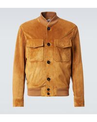 Loro Piana - Veste Bomber En Daim - Lyst