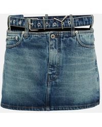 Y. Project - Mini-Jupe Y Belt En Jean - Lyst