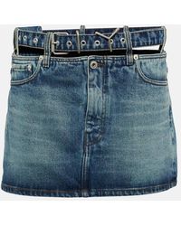 Y. Project - Y Belt Denim Miniskirt - Lyst
