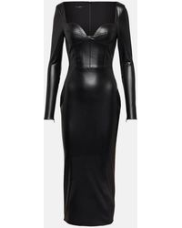 Alex Perry - Blade Sweetheart Midi Dress - Lyst
