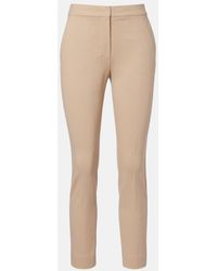 Max Mara - Pegno Jersey Cropped Slim Pants - Lyst