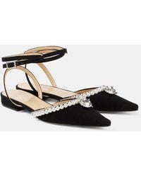 Mach & Mach - Diamond Of Elizabeth Suede Flats - Lyst