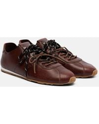 Miu Miu - Plume Leather Sneakers - Lyst