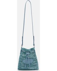 Tod's - Ebl Mini Raffia-Effect Bucket Bag - Lyst