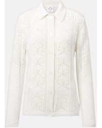 The Upside - Lavalliere Malia Knitted Cotton Shirt - Lyst