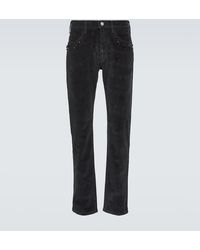Undercover - Pantaloni slim in velluto di cotone a coste con borchie - Lyst