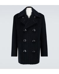 Raf Simons Oversize-Cabanjacke aus Samt - Schwarz