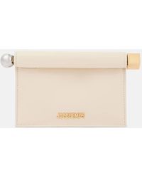 Jacquemus - La Petite Pochette Rond Carre Leather Clutch - Lyst