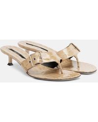 Christen - Helix 35 Patent Leather Thong Sandals - Lyst