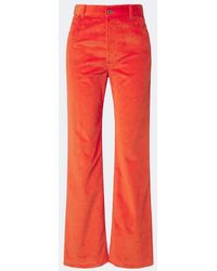 Loewe - Cotton Corduroy Straight Pants - Lyst