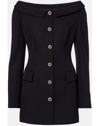 Versace - Virgin Wool Grain De Poudre Jacket - Lyst