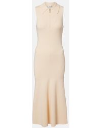 Victoria Beckham - Mira Ribbed-Knit Midi Dress - Lyst
