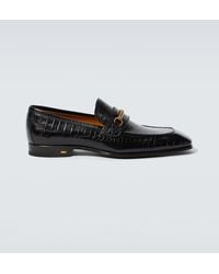Tom Ford - Bailey Croc-effect Leather Loafers - Lyst
