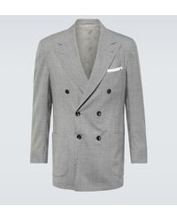 Kiton - Double-breasted Wool Jacket - Lyst
