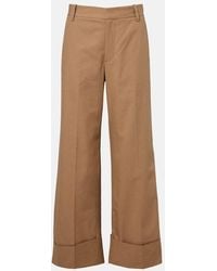 FRAME - Cuffed Slim Palazzo Wide-Leg Pants - Lyst