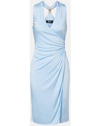 Versace - Medusa '95 Ruched Jersey Minidress - Lyst