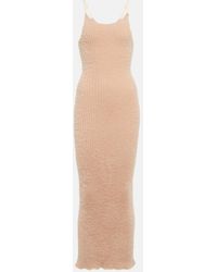 MM6 by Maison Margiela - Ribbed-Knit Midi Dress - Lyst