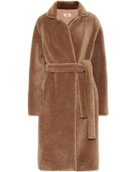 Yves Salomon Meteo Wool Coat - Brown