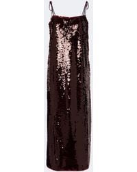 Adriana Degreas - Sequined Midi Dress - Lyst
