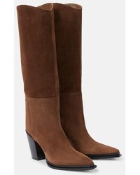 Jimmy Choo - Cece 80 Suede Knee-High Boots - Lyst