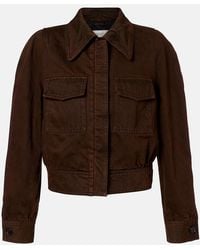 Dries Van Noten - Cropped Denim Jacket - Lyst